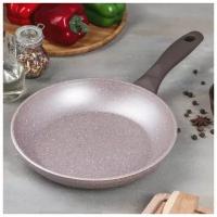 Сковорода с антипригарным покрытием для приготовления и жарки Wilma cappuccino granite, 24 см