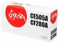 Картридж Sakura CE505A/CF280A для HP, черный, 2700 к