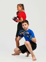 Рашгард BJJ детский компрессионный с коротким рукавом, BARRACUDA KIDS RED, размер XS