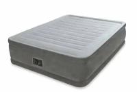 Надувная кровать Intex Comfort Plush High Rise Airbed (64418) (с насосом)/ серый