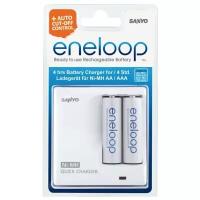 Зарядное устройство Sanyo Eneloop (MDR02-E-2-4UTGB) + АAА 750 mAh (2шт)