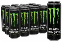 Энергетический напиток Black Monster Energy 12 шт по 449 мл