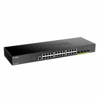 D-Link SMB Сетевое оборудование D-Link DGS-1250-28X/A1A Настраиваемый L2 коммутатор c 24 портами 10/100/1000Base-T и 4 портами 10GBase-X SFP+