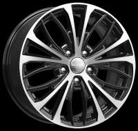 Литые колесные диски КиК (K&K) КС873 (ZV 17_Mazda 6) 7.5x17 5x114.3 ET50 D67.1 Чёрный глянцевый с полированной лицевой частью (74845)