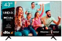 4K (UHD) телевизор HISENSE 43'' 43A6BG Smart Frameless черный