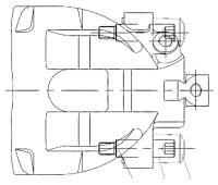 CF103558 Суппорт тормозной VOLVO S60 00-/S80 98-/V70 00- зад. прав. D 42