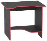Компьютерный стол, письменный стол, стол угловой, Черный/Красный, 740 х 900 х 670 мм (ВхШхГ)