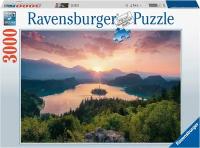 Пазл для взрослых Ravensburger 3000 деталей: Озеро Блед. Словения