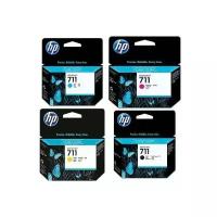 HP Картриджи комплектом HP T120-T520-INK-PACK 711-Pack полный набор 4 шт. MultiPack [выгода 2%] 167 мл