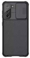 Чехол для смартфона Samsung Galaxy S21 Nillkin CamShield Pro Case черный термополиуретановый с защитой камеры