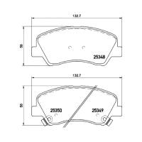 Колодки тормозные дисковые, передние, Hyundai Solaris/Accent NP6041