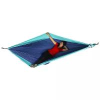 Гамак туристический Ticket to the Moon king size hammock (цвет: Royal Blue/Turquoise)