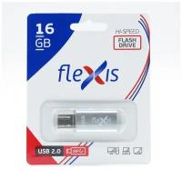 USB Флеш-накопитель Flexis RB-108 16GB, серебристый