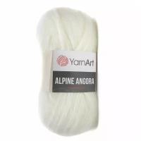 Пряжа YarnArt Alpina Angora ( ЯрнАрт Альпине Ангора) 332 молочный 20% шерсть, 80% акрил 150г 150м 1шт