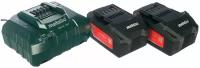 Базовый комплект Metabo 4.0 (2 акк 4.0Ач 18В+ЗУ ASC 55) (685050000)