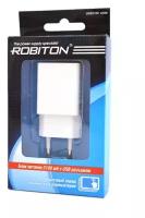 Адаптер питания сетевой Robiton USB2100 белый вход 100-240В выход USB 5В 2100mA