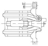 Суппорт торм. для а/м Honda Accord (02-)/Accord (08-)/CR-V (02-) зад. прав. d=38 (CF 190608)