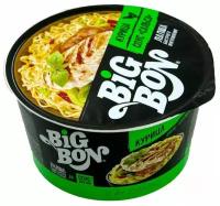 Лапша Big Bon Курица + соус Сальса 85г. 24шт