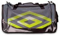 Спортивная сумка Umbro Pro Training 2.0 Medium Holdall с D-образным основным отделением. Сумка 70 литров, черно-белый, 68 х 28 х 29 см