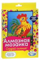 87958 Алмазная мозаика Петух, 20*15 см (частичное заполнение)