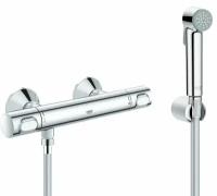 Гигиенический душ с термостатом Grohe Grohtherm 500 Silverflex, шланг 100 см., хром