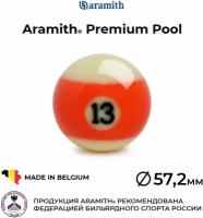 Бильярдный шар 57,2 мм Арамит Премиум Пул №13 / Aramith Premium Pool №13 57,2 мм оранжевый 1 шт