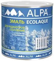 Эмаль для радиаторов Alpa Ecolaque акриловая белая 0,5 л