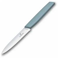 Нож для овощей VICTORINOX Swiss Modern, лезвие 10 см с волнистой кромкой