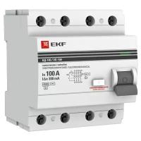 Устройство защитного отключения селективное 4P 100А-300мА (электромеханическое) EKF PROxima