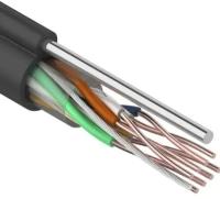 Кабель витая пара Rexant UTP 4PR, 24AWG, медь, CAT5e, наружный (outdoor), с тросом, бухта 305 м