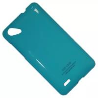 Чехол для HTC One SC (T528D) задняя крышка пластик лакированный SGP Case Ultra Slider <голубой>