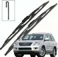 Дворники Lexus LX570 (3) J200 Лексус ЛХ570 200 5 дв. 2007 2008 2009 2010 2011 2012 Щетки стеклоочистителя каркасные для автомобиля 600-530 2шт