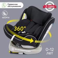 Автокресло группа 0+ (до 13 кг) Happy Baby Unix Isofix, black