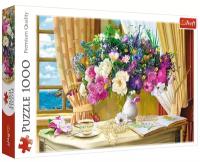 Trefl Пазлы для взрослых и детей 1000 элементов Утренние цветы