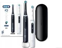 Электрическая зубная щетка Oral B iO Series 5 Duo Matt Black и Quite White, набор из 2 штук