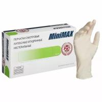 Перчатки медицинские латексные MiniMAX (50) пар, цвет бежевый, размер S