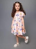 Платье детское нарядное для девочки праздничное розовое размер 122