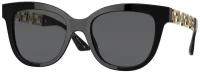 Солнцезащитные очки Versace, кошачий глаз, оправа: пластик, с защитой от УФ, для женщин