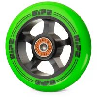 Колесо HIPE Н1 100mm black/green для трюкового самоката