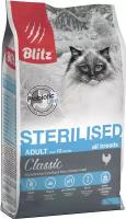 Blitz Classic Sterilised сухой корм для стерилизованных кошек и кастрированных котов Курица, 2 кг