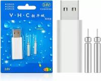 DLYFULL USB быстрое зарядное устройство CR425 + 2 Dlyfull батареи из лития