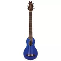 Washburn RO10STBLK акустическая Travel-гитара с кофром, цвет синий