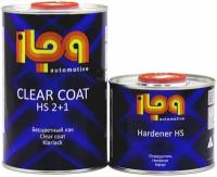 Лак акриловый прозрачный ILPA HS 2+1 Clear Coat 1 л. с отвердителем 0,5 л