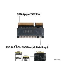 Адаптер-переходник для SSD M.2 2280 PCI-E NVMe (M, B+M key) в разъем 7+17 Pin на MacBook Pro Retina 13/15", iMac 21.5/27", Mid 2012 - Early 2013