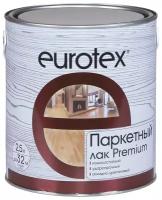 Лак паркетный Eurotex Premium, алкидно-уретановый, полуматовый, 2,5 л