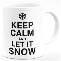 Кружка в подарок "Keep calm and let it snow"