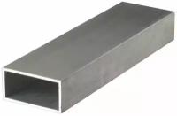 Труба профильная алюминиевая АД31Т размер 50х20 мм. стенка 2 мм. длина 1250 мм. ( 125 см. ) Трубка профиль металлическая квадратная Алюминий
