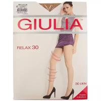 Колготки Giulia Relax, 30 den, размер 2/S, бежевый, коричневый