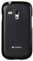 Чехол силиконовый для Samsung Galaxy S3 Mini (i8190) Melkco Poly Jacket TPU (Black Mat)