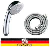 Ganzer Classic душевой набор для смесителя (лейка 1 режим, шланг 1.5м) хром